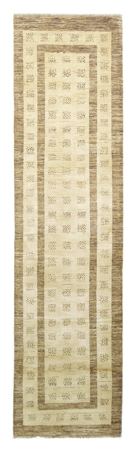 Tapis de couloir Tapis Gabbeh - Indus - 295 x 79 cm - beige