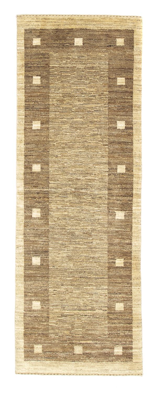 Tapis de couloir Tapis Gabbeh - Indus - 211 x 75 cm - beige