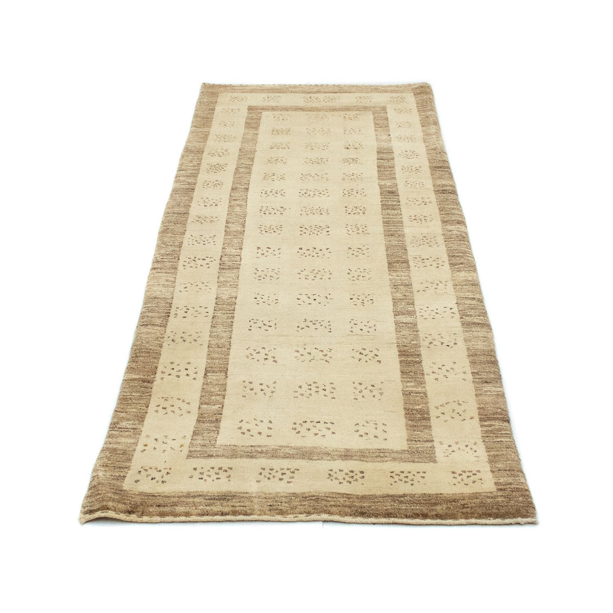 Tapis de couloir Tapis Gabbeh - Indus - 212 x 78 cm - beige