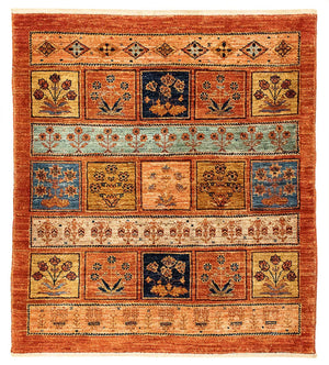 Tapis Pakistani - 93 x 85 cm - rouille