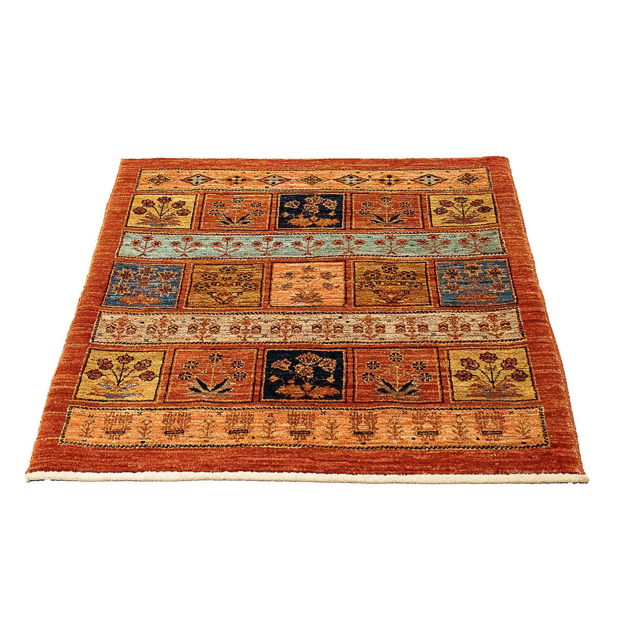 Tapis Pakistani - 93 x 85 cm - rouille