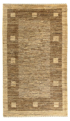 Tapis Gabbeh - Indus - 126 x 77 cm - marron clair