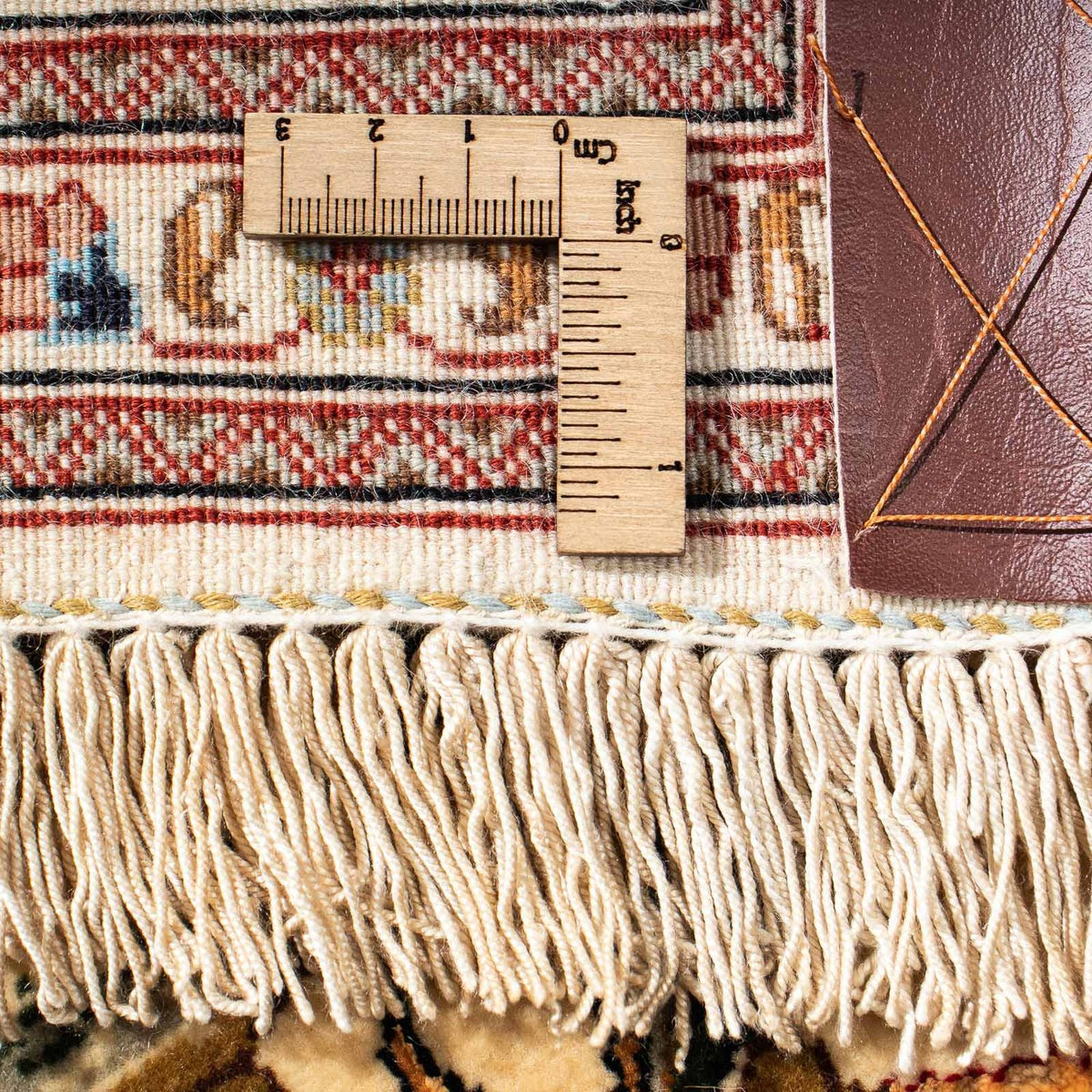 Tapis persan - Ghom - 209 x 136 cm - marron clair