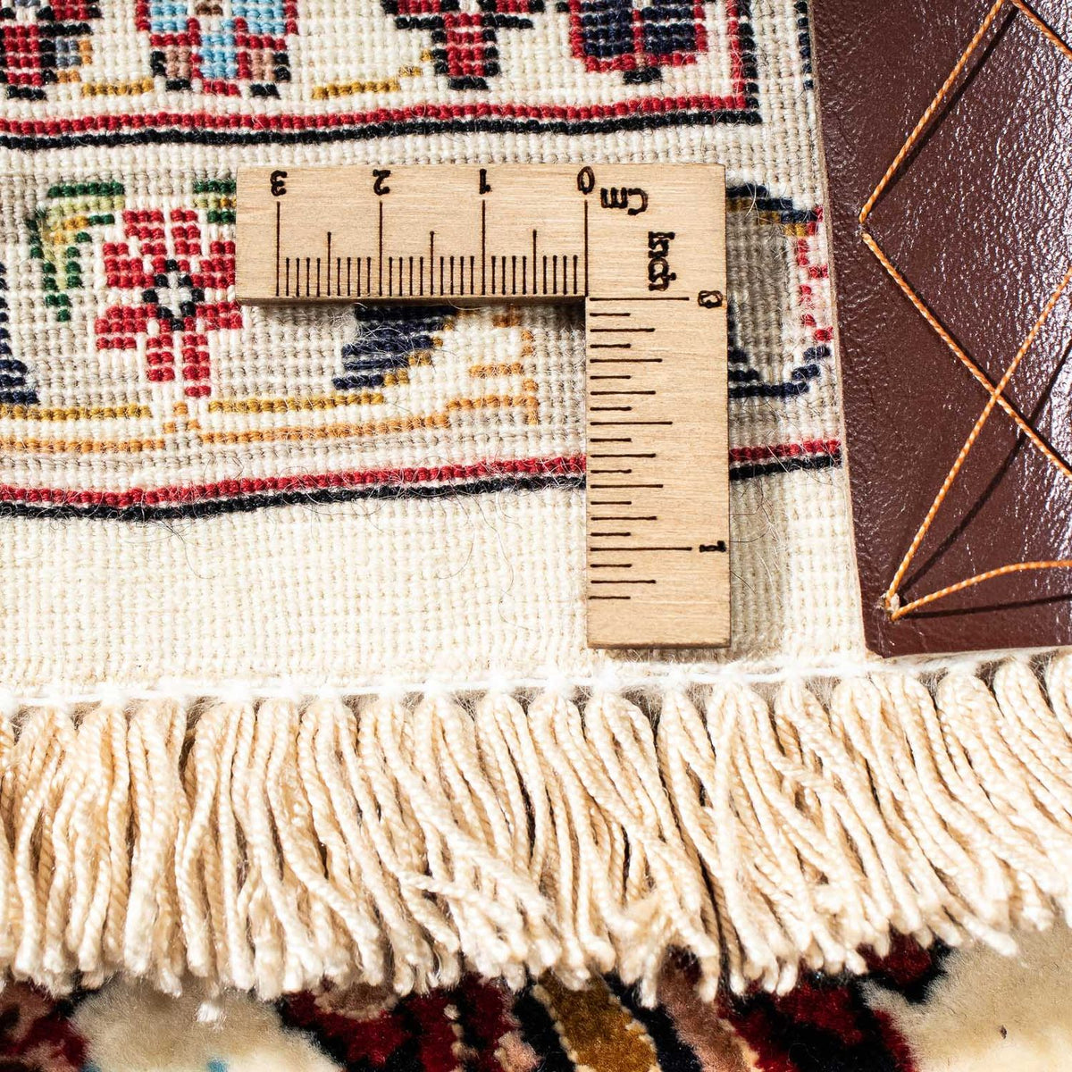 Tapis persan - Ghom - 210 x 139 cm - beige