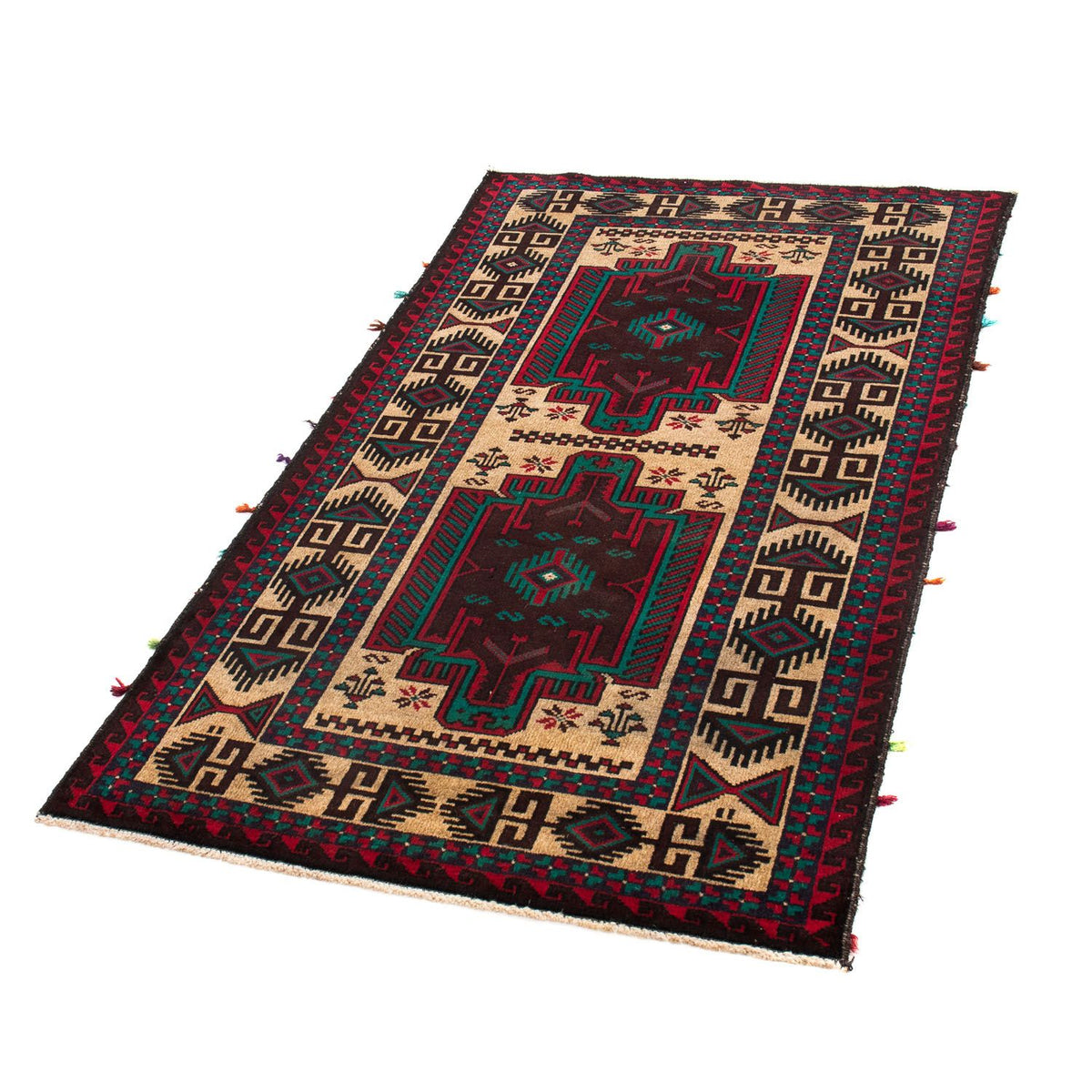 Tapis Belutsch - 139 x 77 cm - beige