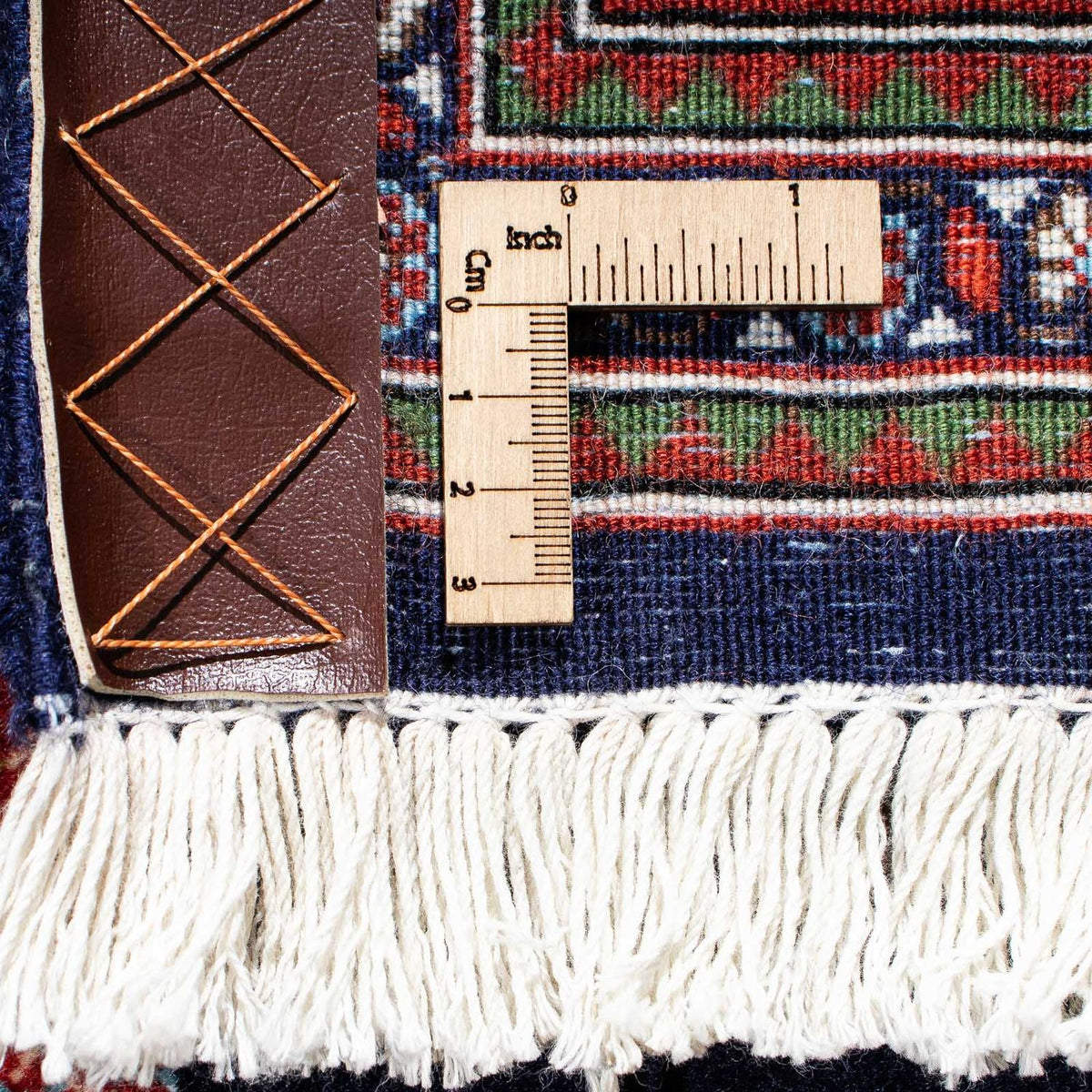 Tapis persan - Ghom - 210 x 139 cm - bleu foncé