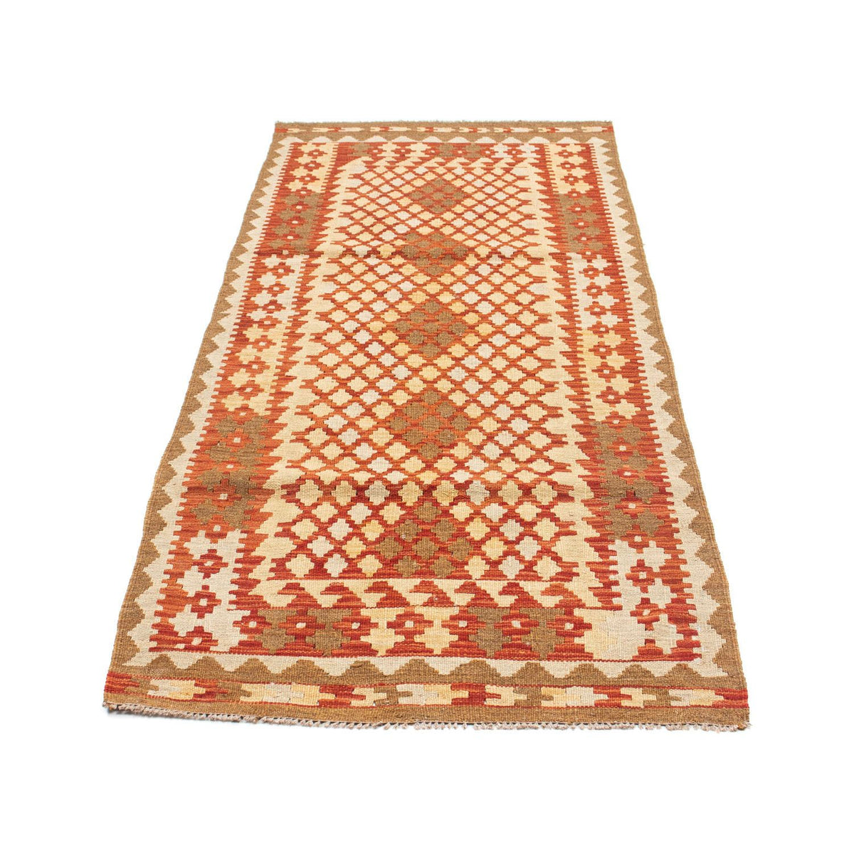 Tapis de couloir Tapis Kelim - Oriental - 197 x 79 cm - beige
