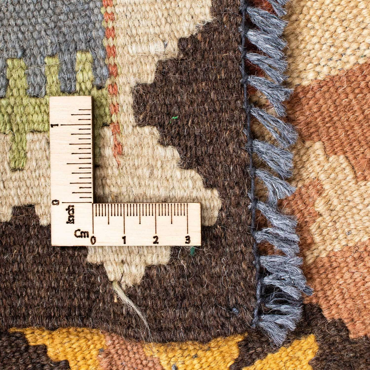 Tapis de couloir Tapis Kelim - Oriental - 208 x 82 cm - beige