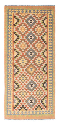 Tapis de couloir Tapis Kelim - Oriental - 200 x 91 cm - marron clair