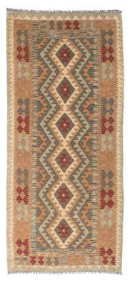 Tapis de couloir Tapis Kelim - Oriental - 192 x 83 cm - marron clair