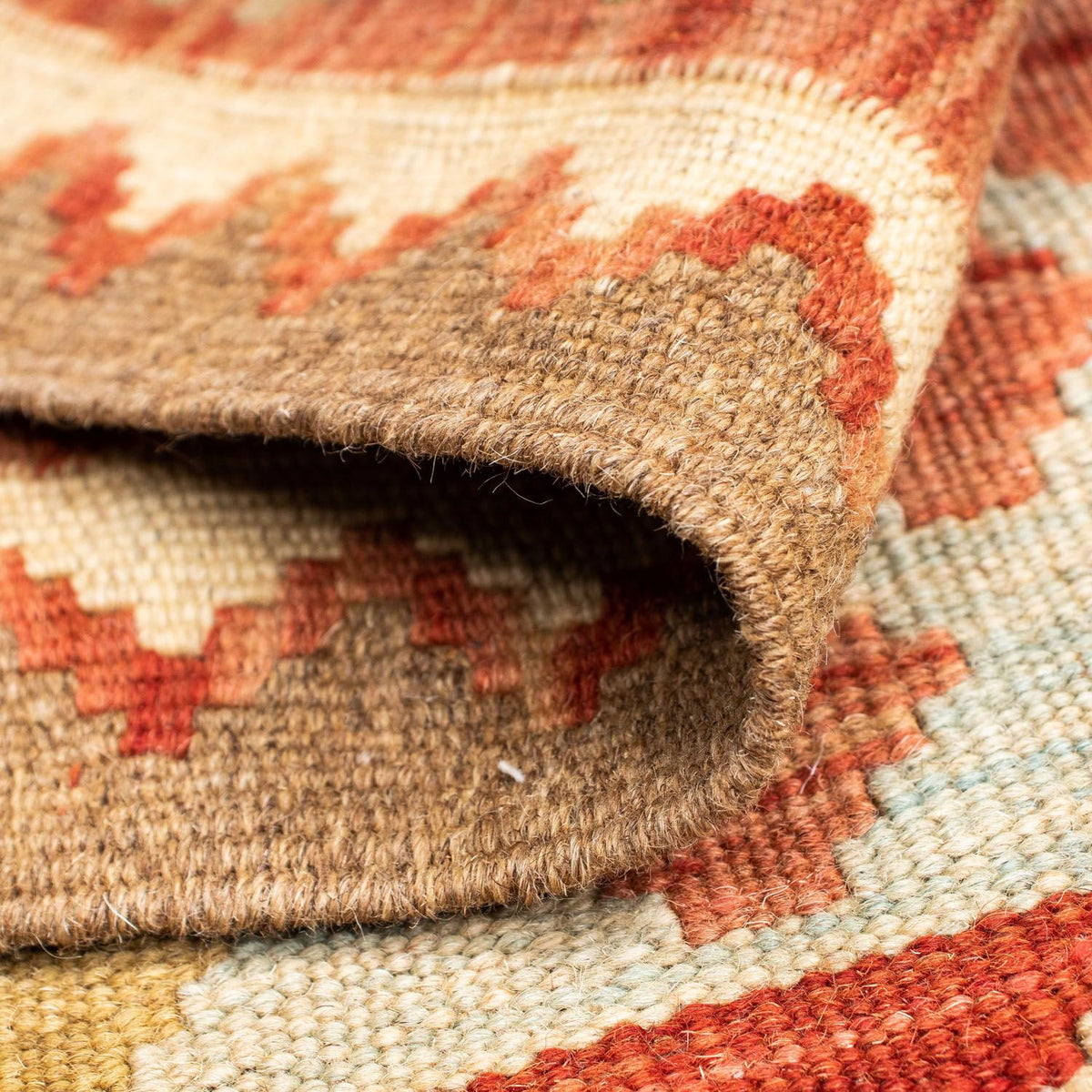 Tapis de couloir Tapis Kelim - Oriental - 193 x 84 cm - rouge clair