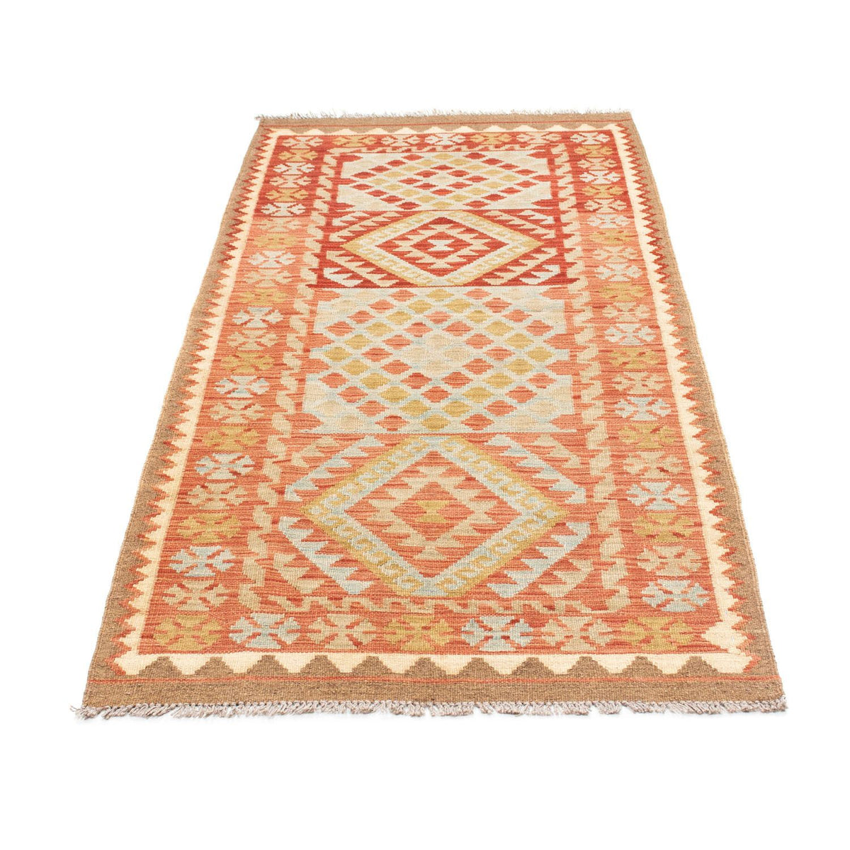 Tapis de couloir Tapis Kelim - Oriental - 193 x 84 cm - rouge clair