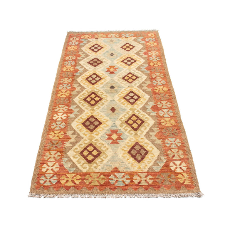 Tapis de couloir Tapis Kelim - Oriental - 201 x 78 cm - beige