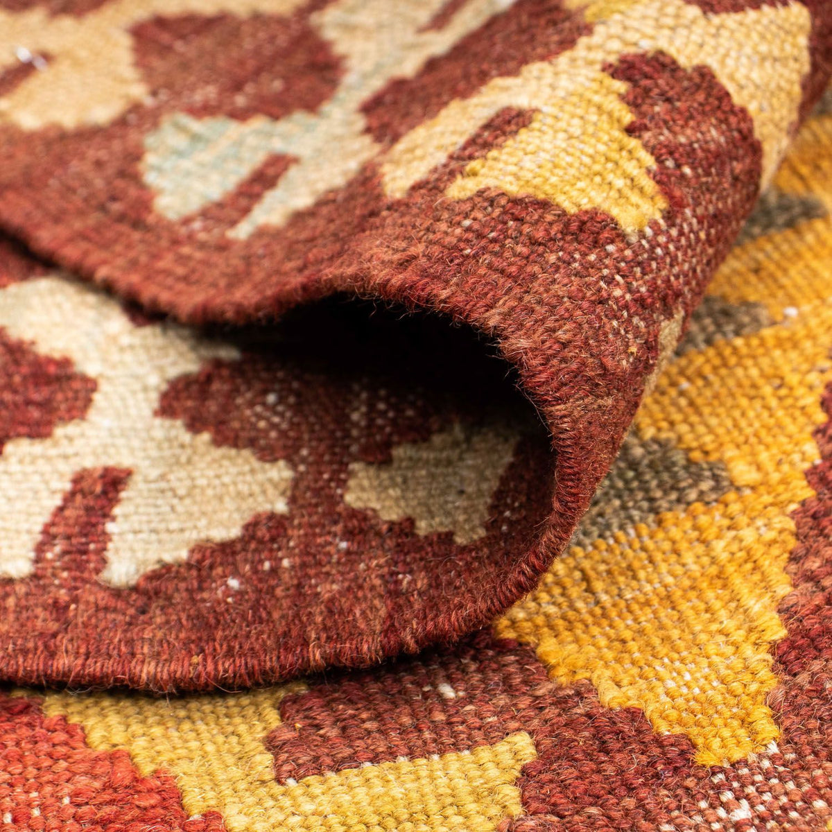 Tapis de couloir Tapis Kelim - Oriental - 189 x 78 cm - rouge foncé