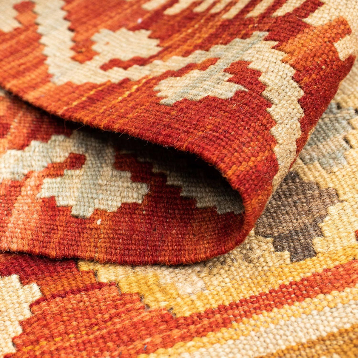 Tapis de couloir Tapis Kelim - Oriental - 189 x 71 cm - rouille