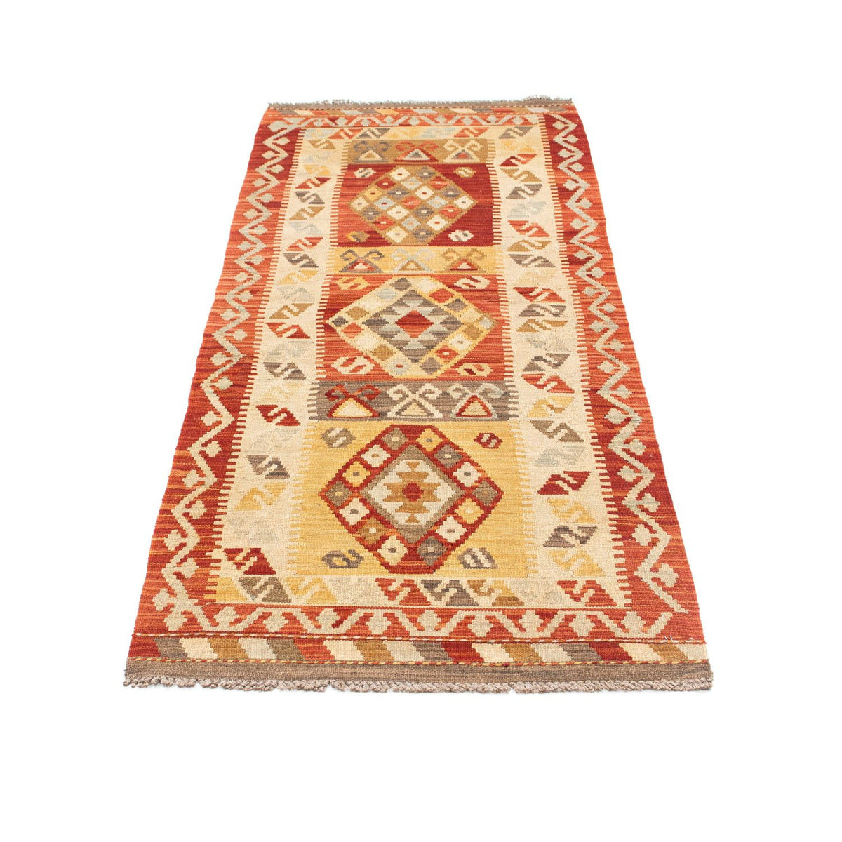 Tapis de couloir Tapis Kelim - Oriental - 189 x 71 cm - rouille