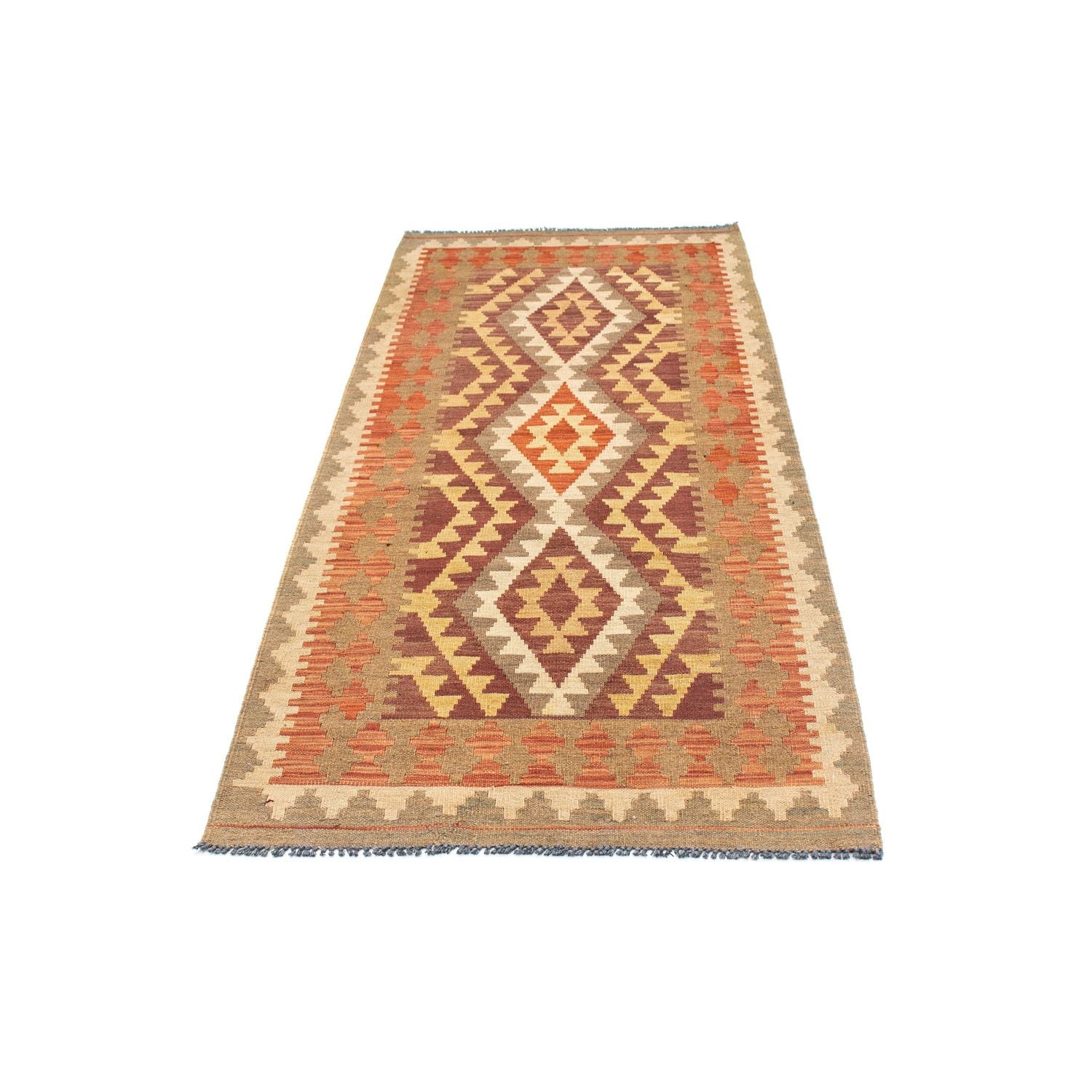 Tapis de couloir Tapis Kelim - Oriental - 191 x 78 cm - marron clair