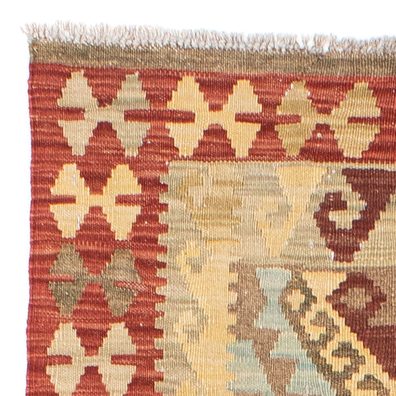 Tapis de couloir Tapis Kelim - Oriental - 201 x 73 cm - rouge