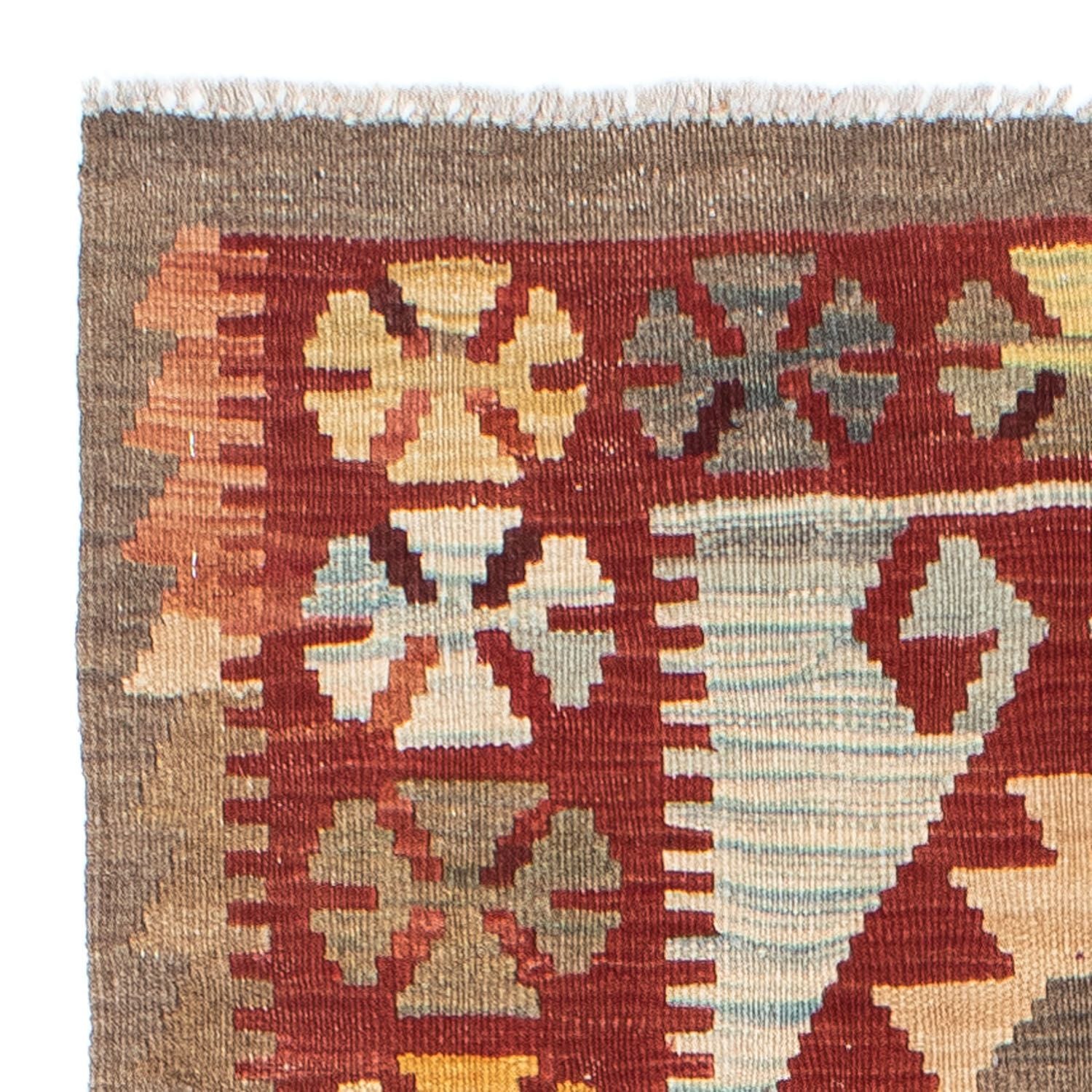Tapis de couloir Tapis Kelim - Oriental - 206 x 77 cm - beige