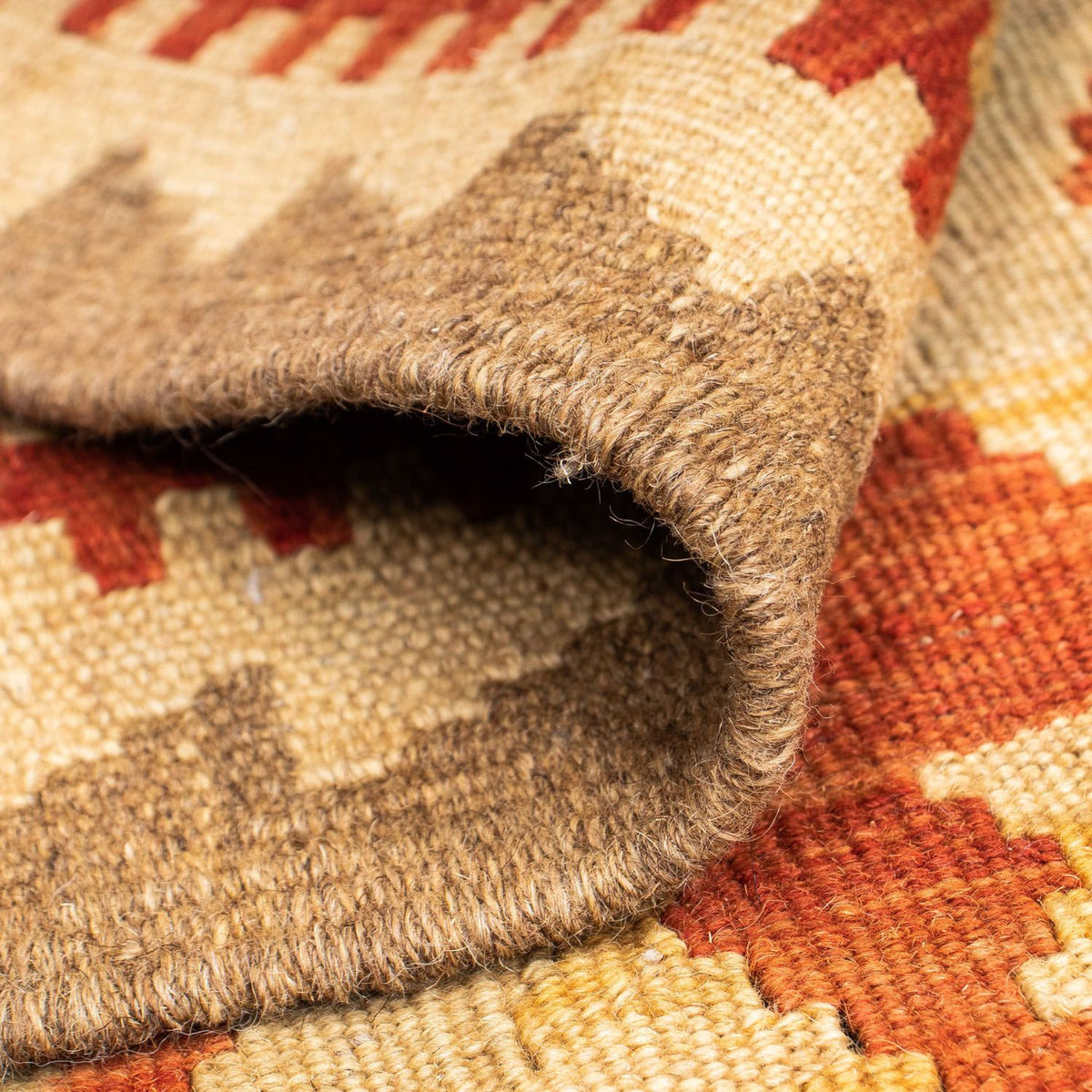 Tapis de couloir Tapis Kelim - Oriental - 200 x 85 cm - beige