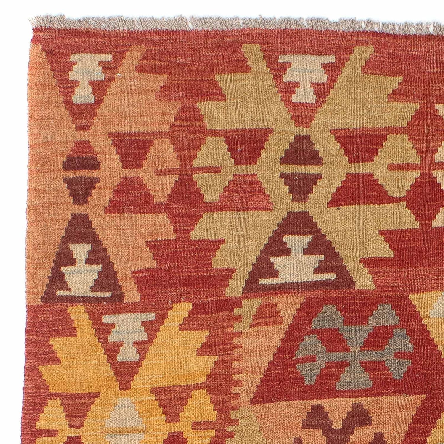 Tapis Kelim - Oriental - 200 x 145 cm - rouille