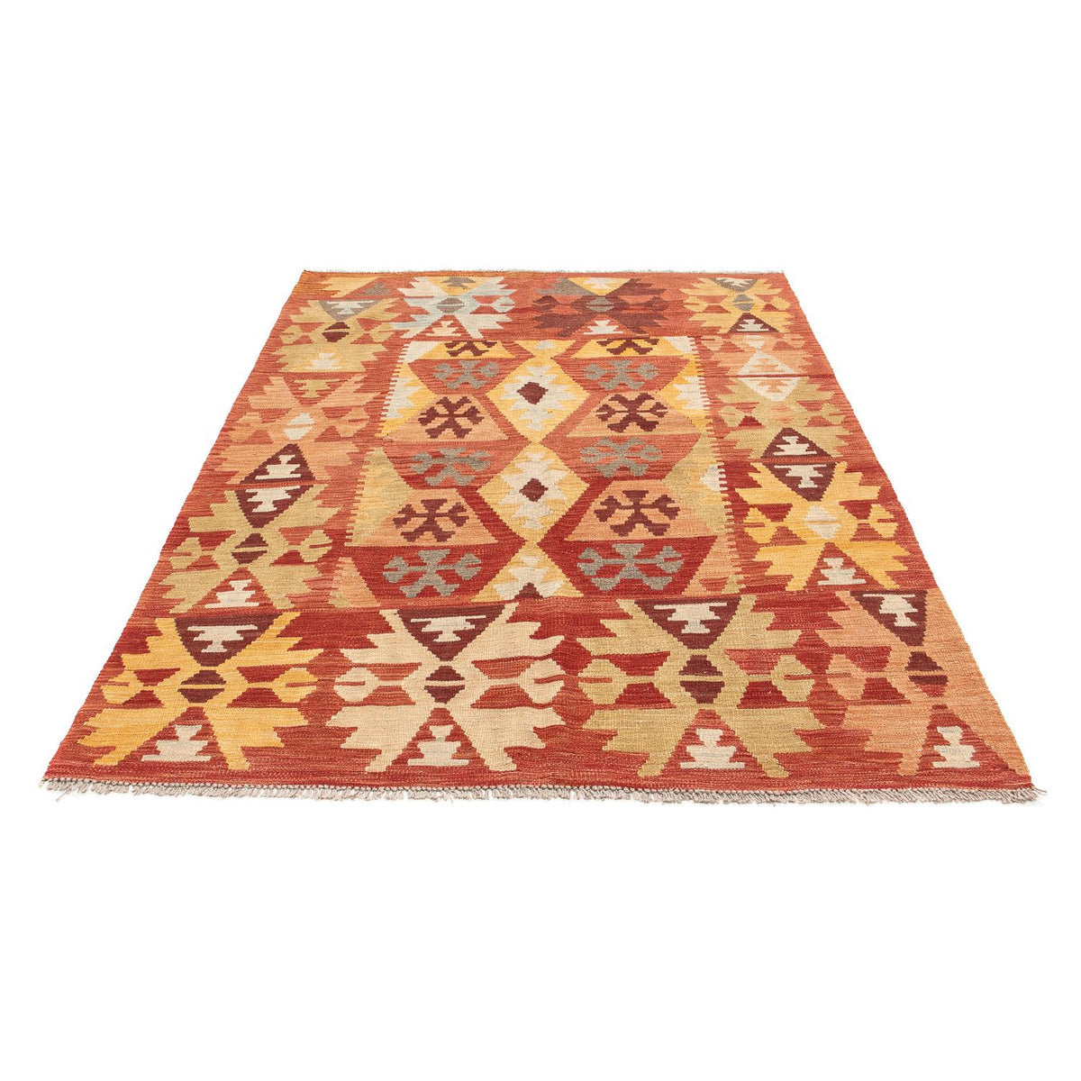Tapis Kelim - Oriental - 200 x 145 cm - rouille