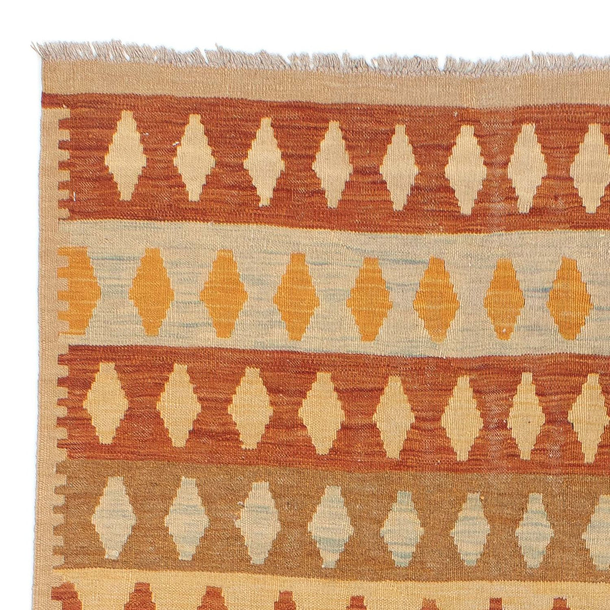 Tapis Kelim - Oriental - 201 x 154 cm - multicolore