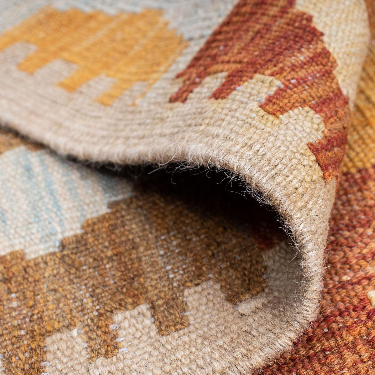 Tapis Kelim - Oriental - 201 x 154 cm - multicolore