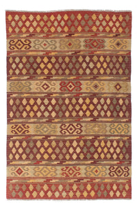 Tapis Kelim - Oriental - 202 x 147 cm - multicolore