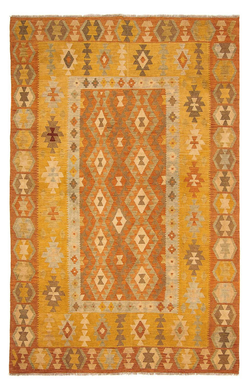 Tapis Kelim - Splash - 294 x 200 cm - multicolore