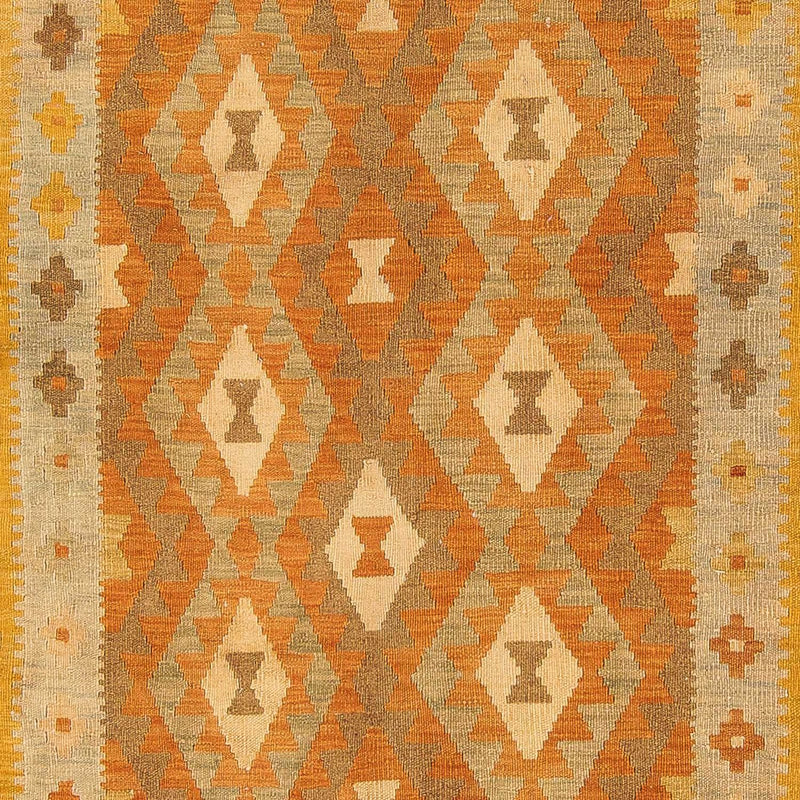 Tapis Kelim - Splash - 294 x 200 cm - multicolore