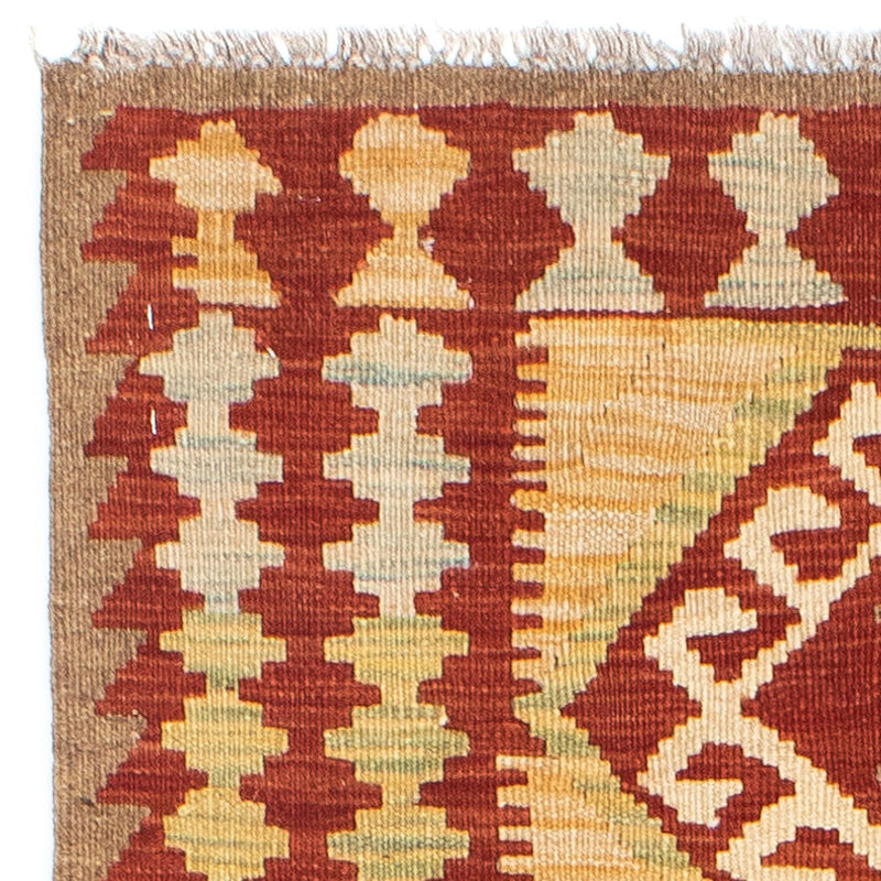 Tapis de couloir Tapis Kelim - Oriental - 196 x 78 cm - beige