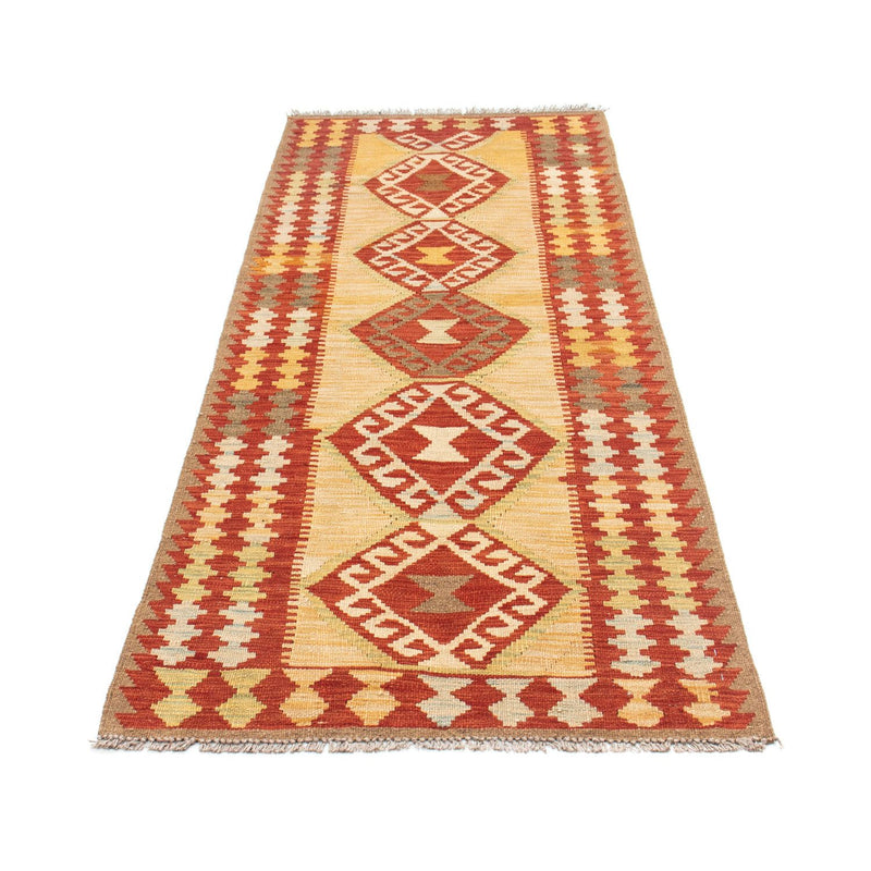 Tapis de couloir Tapis Kelim - Oriental - 196 x 78 cm - beige