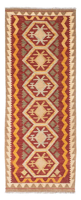 Tapis de couloir Tapis Kelim - Oriental - 196 x 76 cm - marron clair