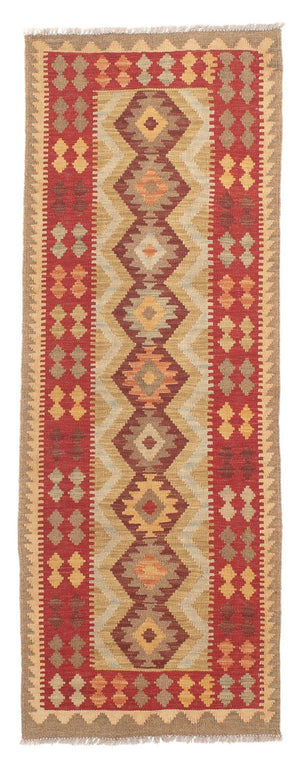 Tapis de couloir Tapis Kelim - Splash - 194 x 69 cm - multicolore