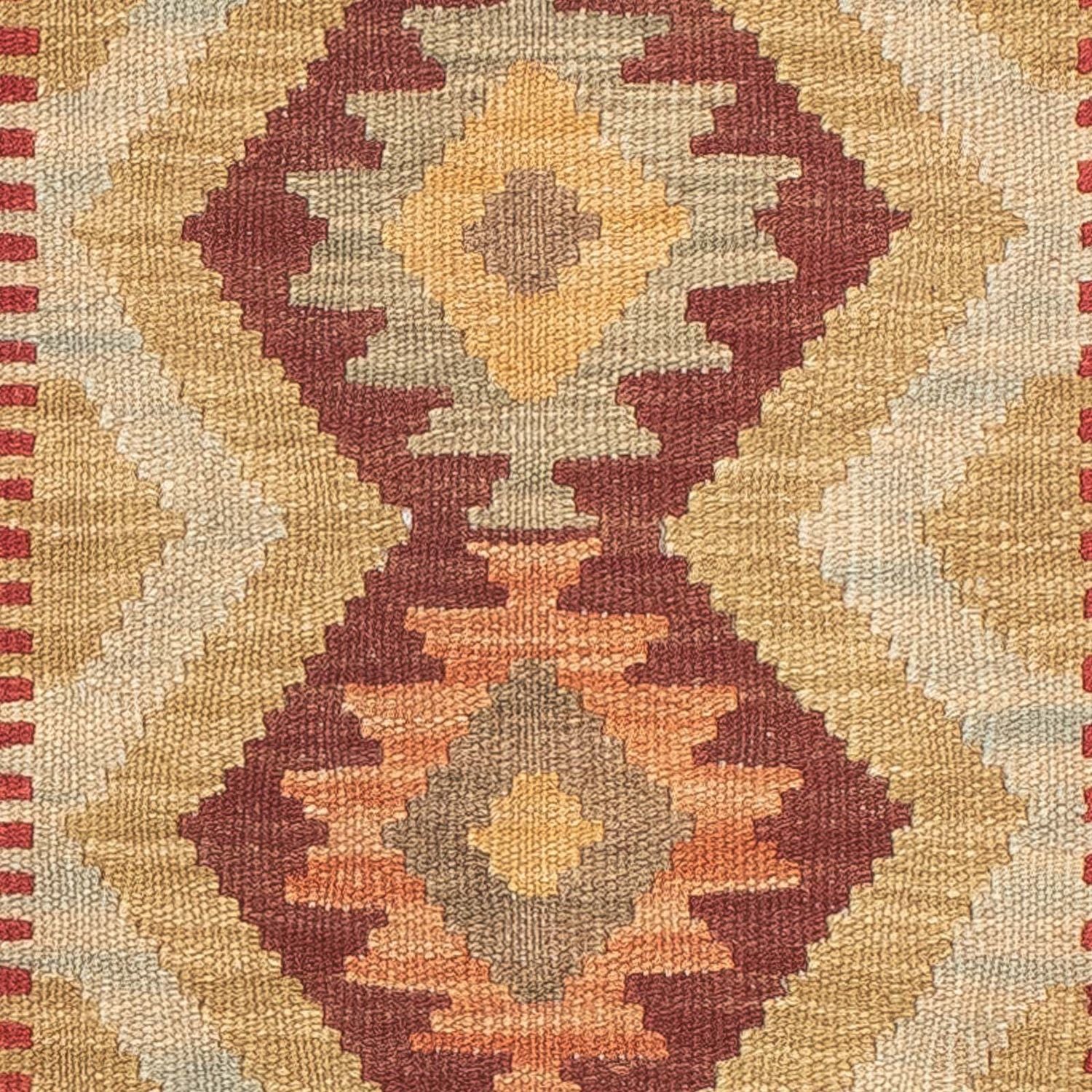 Tapis de couloir Tapis Kelim - Splash - 194 x 69 cm - multicolore