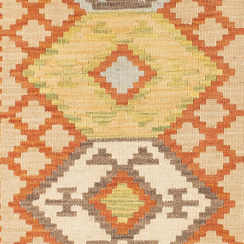 Tapis de couloir Tapis Kelim - Oriental - 202 x 76 cm - beige