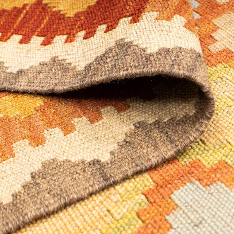 Tapis de couloir Tapis Kelim - Oriental - 202 x 76 cm - beige