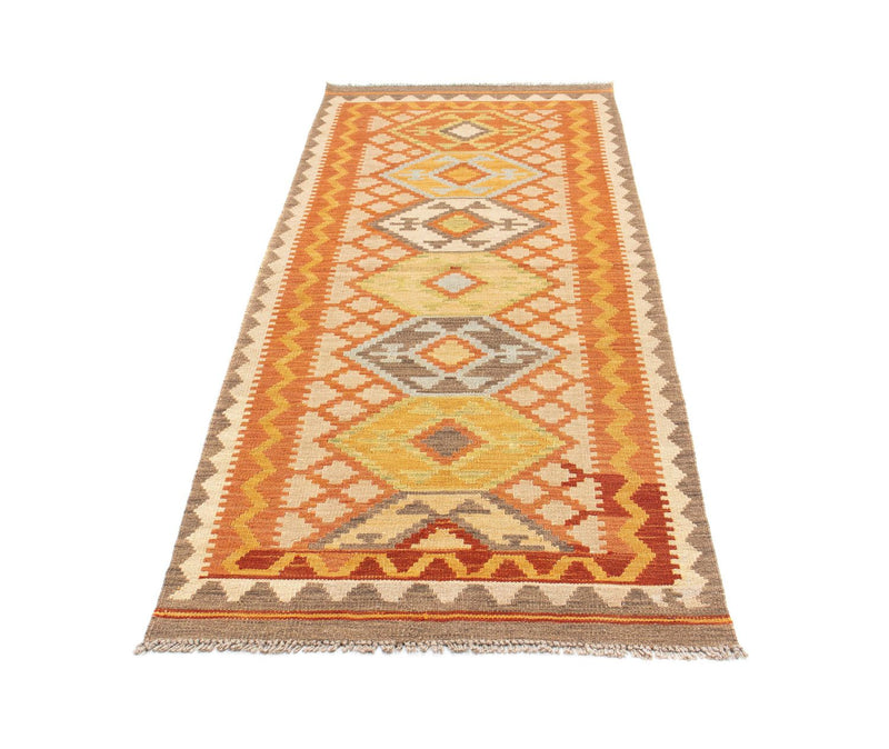 Tapis de couloir Tapis Kelim - Oriental - 202 x 76 cm - beige
