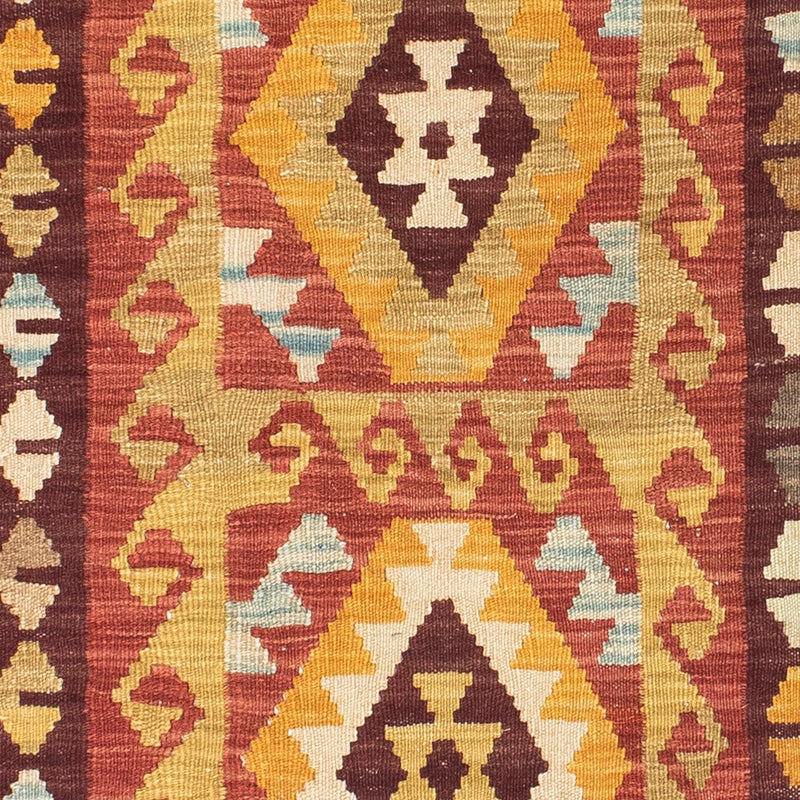 Tapis de couloir Tapis Kelim - Oriental - 204 x 77 cm - rouge