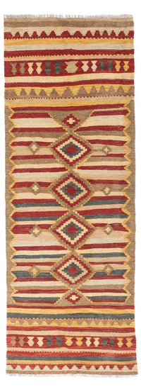 Tapis de couloir Tapis Kelim - Oriental - 204 x 73 cm - multicolore