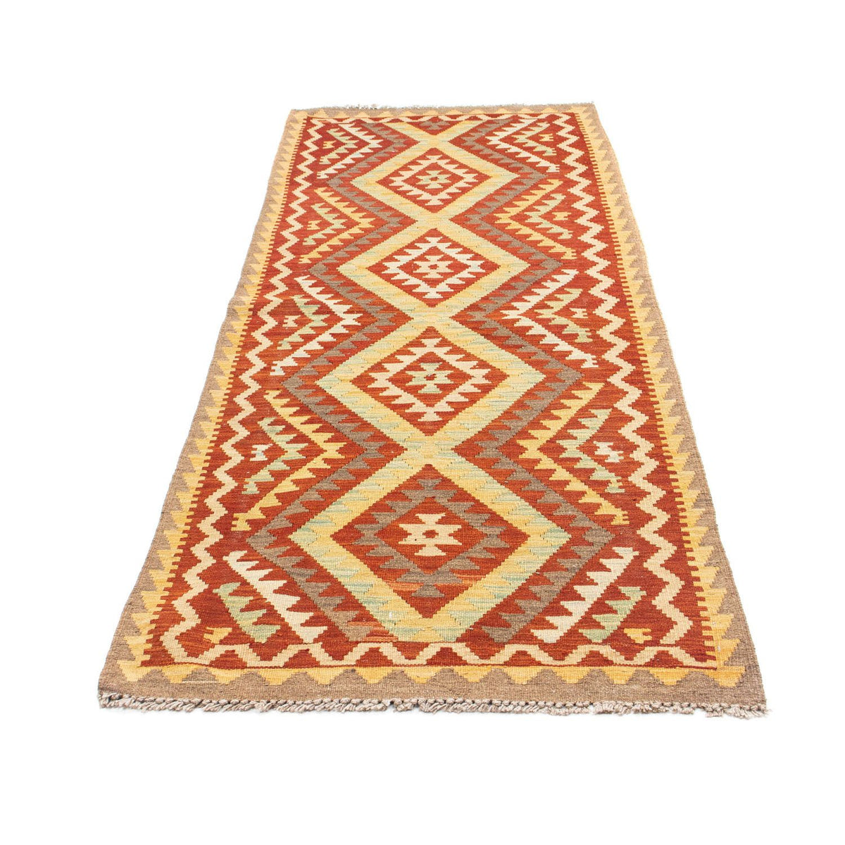 Tapis de couloir Tapis Kelim - Oriental - 214 x 82 cm - rouille