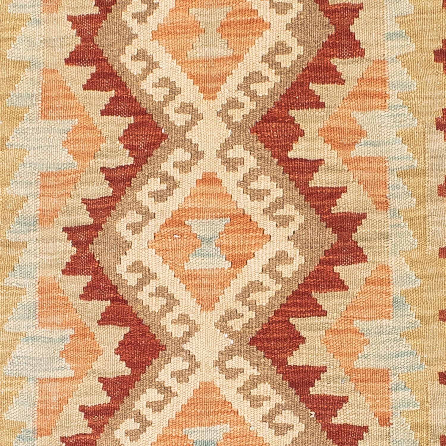 Tapis de couloir Tapis Kelim - Oriental - 200 x 75 cm - beige