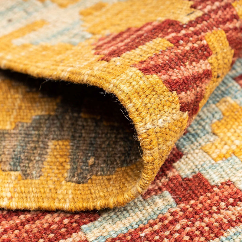 Tapis de couloir Tapis Kelim - Oriental - 202 x 72 cm - multicolore