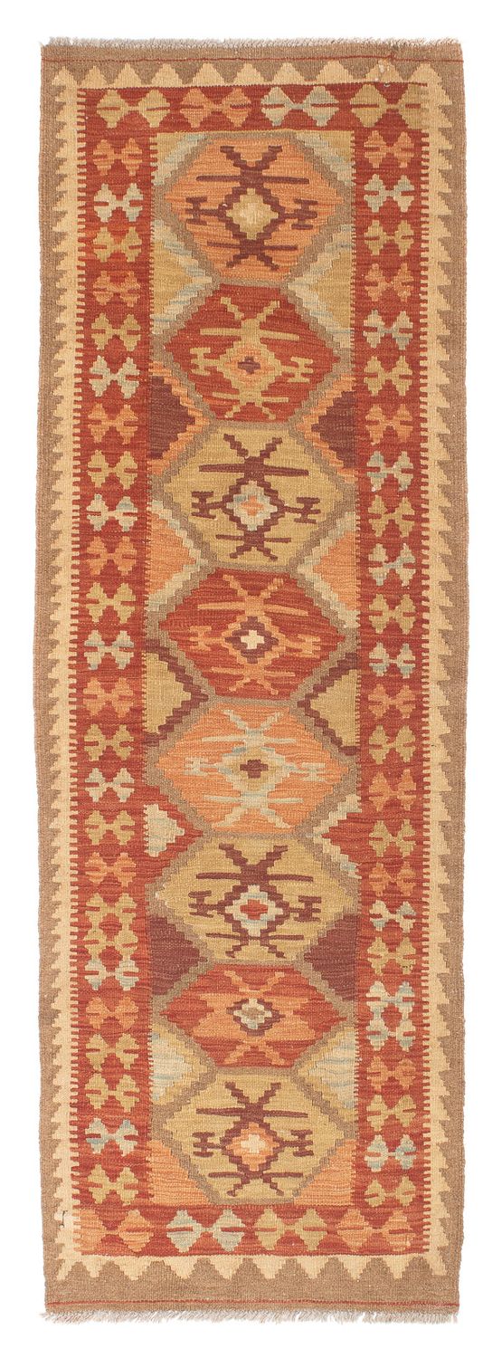 Tapis de couloir Tapis Kelim - Splash - 203 x 68 cm - multicolore