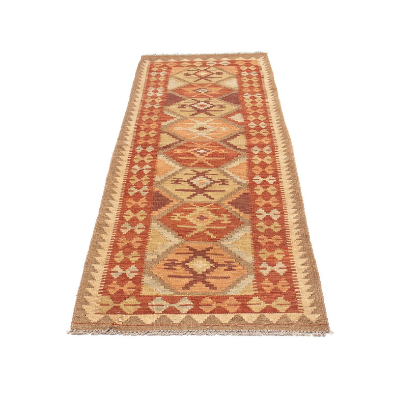 Tapis de couloir Tapis Kelim - Splash - 203 x 68 cm - multicolore