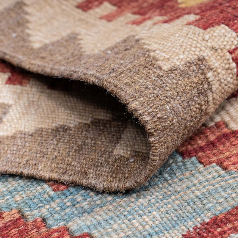 Tapis de couloir Tapis Kelim - Splash - 202 x 65 cm - multicolore