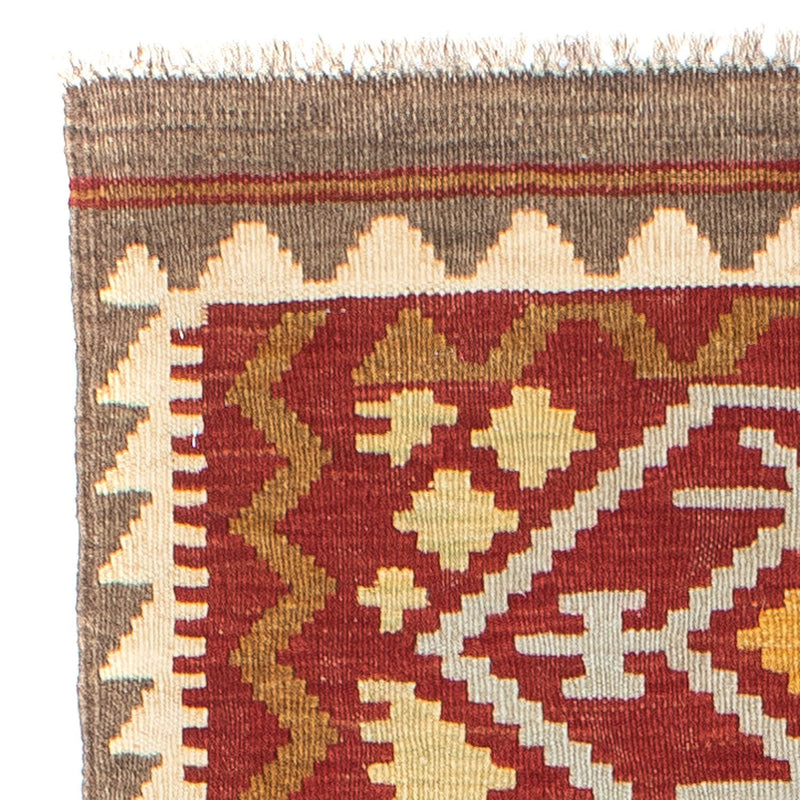 Tapis de couloir Tapis Kelim - Oriental - 203 x 67 cm - rouge