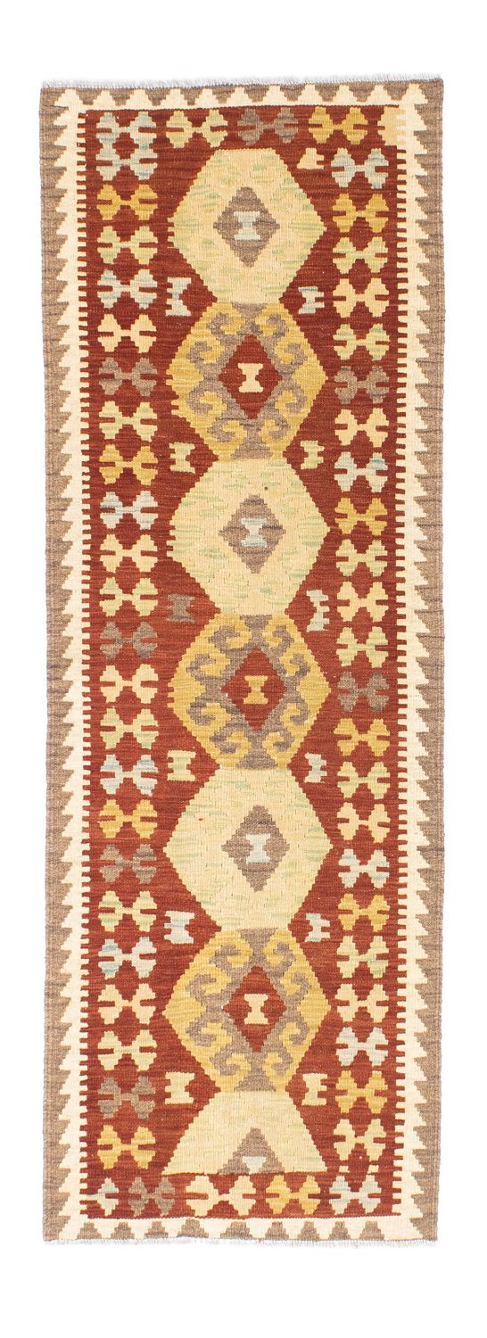 Tapis de couloir Tapis Kelim - Oriental - 195 x 67 cm - rouille