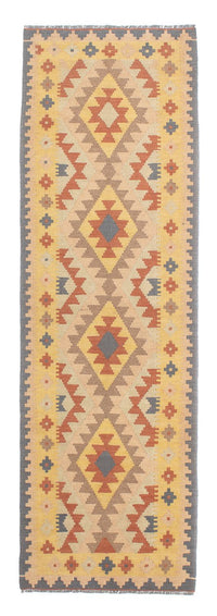 Tapis de couloir Tapis Kelim - Splash - 200 x 62 cm - multicolore